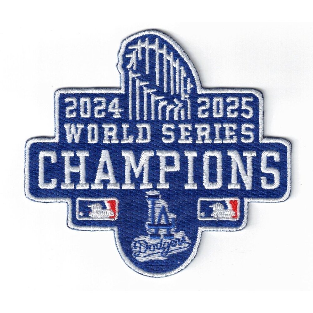 (5) LA Dodgers 2024-2025 World Series Champions 4in Embroidered PatchES